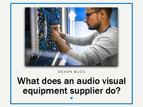 What does an audio visual equipment supplier do?