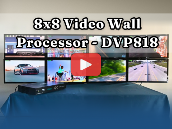 DVP818: 8x8 Video Wall Processor