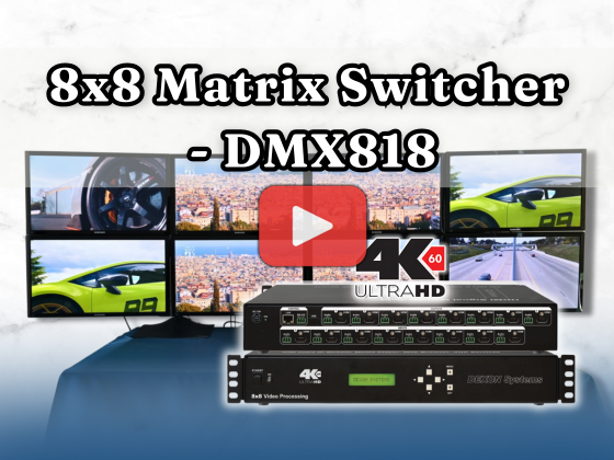 DMX818: 8x8 HDMI Matrix Switcher