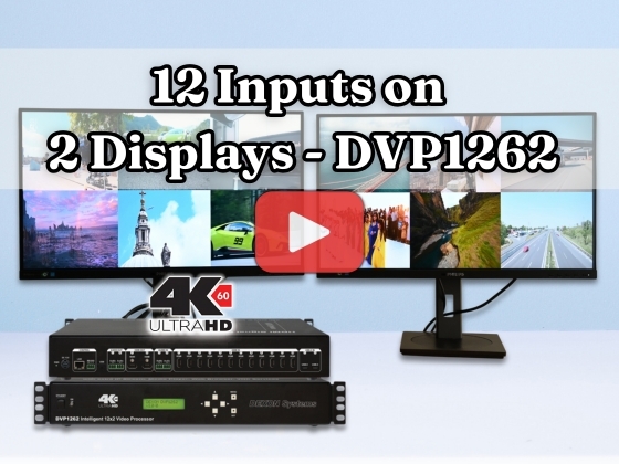 12 Inputs on 2 Displays - DVP1262