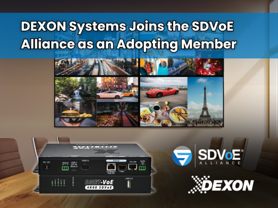 DEXON Systems Joins the SDVoE Alliance as an Adopting Member