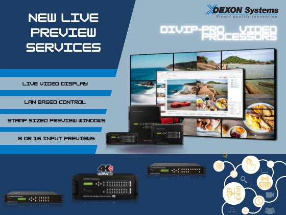 Video Processors with live preview services