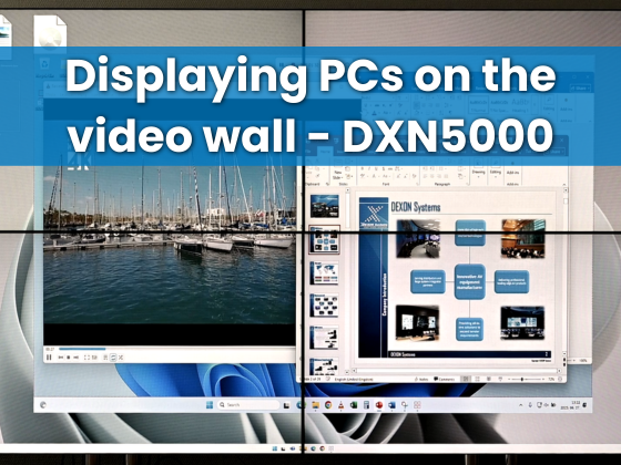 Displaying PCs on the videowall DXN5000