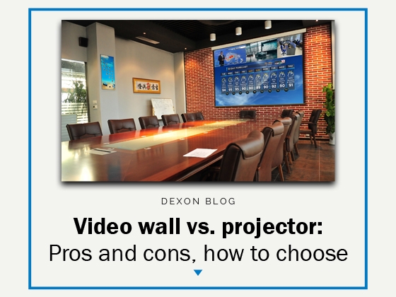 Video wall vs. projector: Pros and cons, how to choose