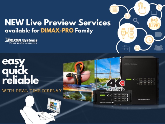 NEW Live Preview Services for DIMAX Family!